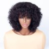 The Curly Bob Wig is a stylish and modern hairstyle designed for women who want a natural and fashionable look. This wig feature